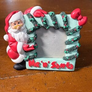 House of Lloyd 1998 Santa Photo Frame holds 3 1/2”x 3 1/2” photo